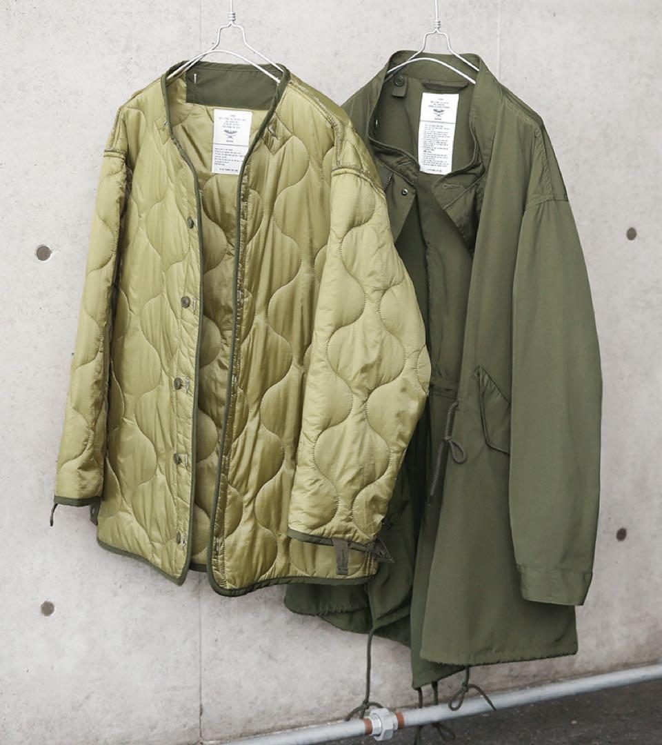 新品　ヒューストン　フィッシュテール M65 モッズコート　Lサイズ　オリーブ