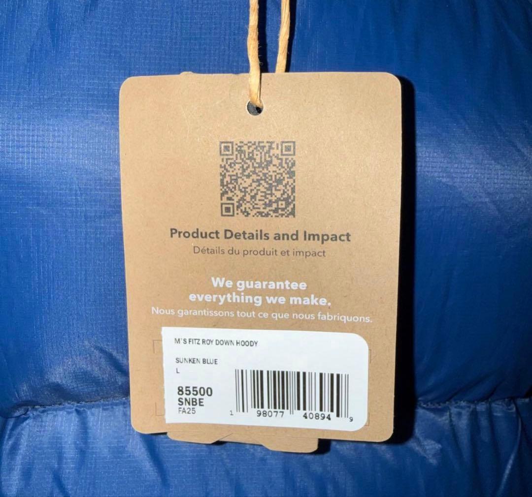 25-26秋冬 パタゴニア メンズ フィッツロイ ダウン フーディ Ｌ