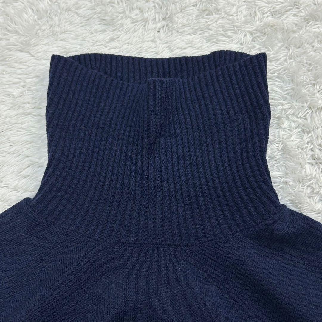 5652【美品】ストーンアイランド☆タートルネックセーター 人気ロゴワッペン