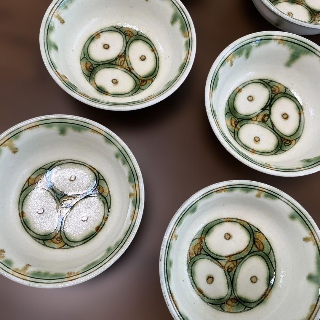 幸兵衛窯　オリエントの夢　三彩取鉢　6客揃え　加藤年男監修