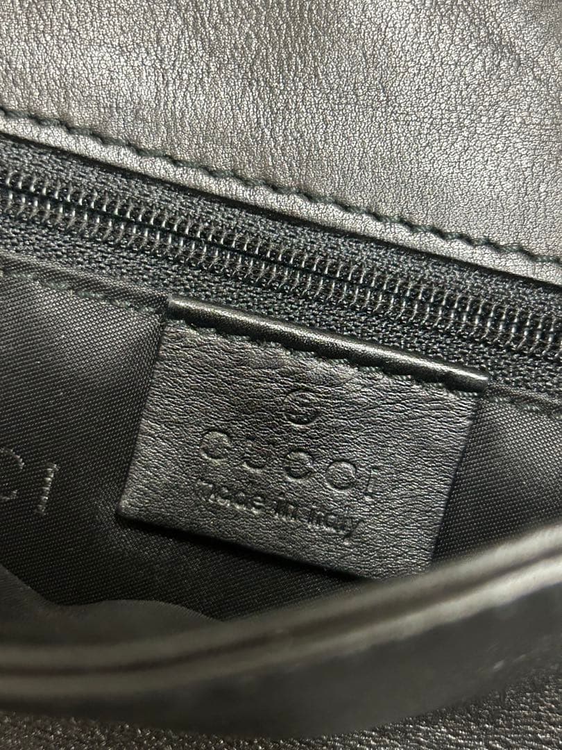 黒　GUCCH グッチ　バンブー　ワンショルダーバッグ