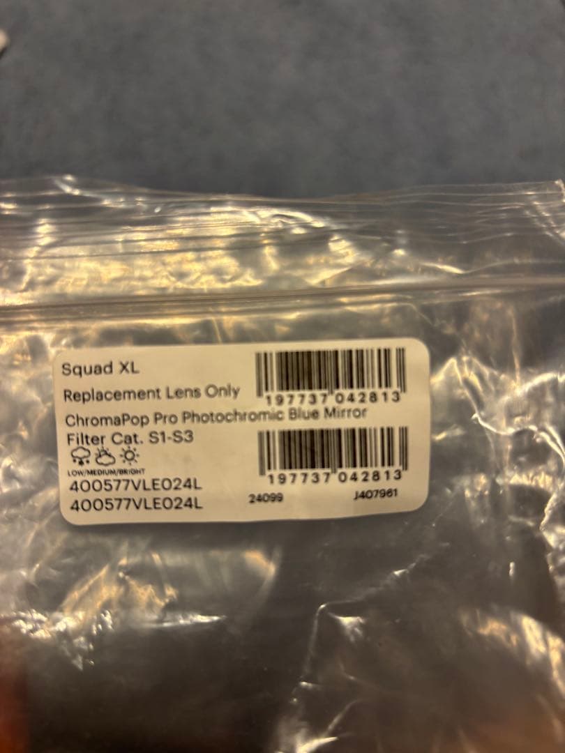 Squad XL Pro ChromaPop調光 Blue Mirror レンズ