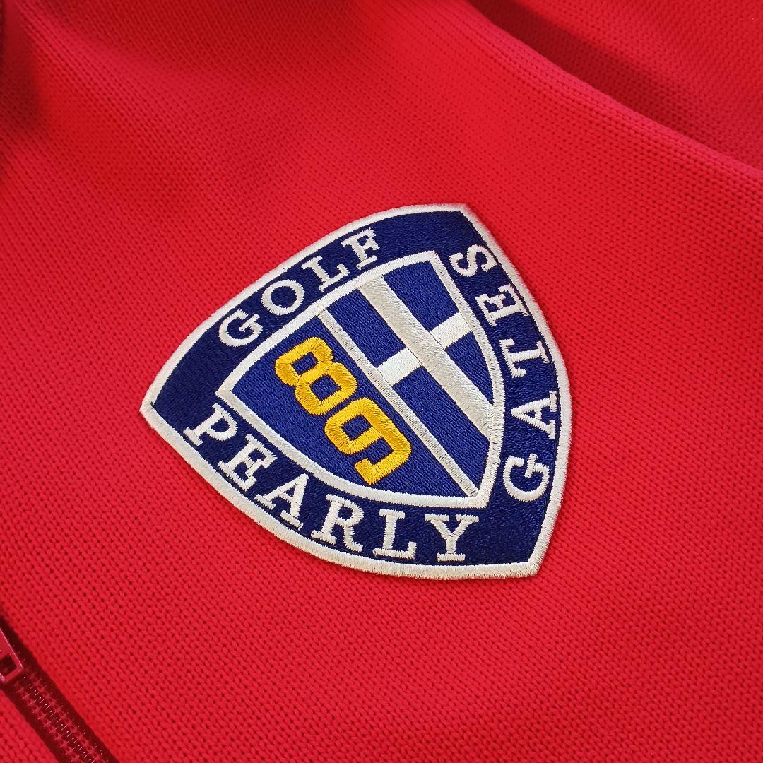 極美品♬パーリーゲイツ　ニットジャケット　ジップアップ　ハイネック　赤　サイズ4