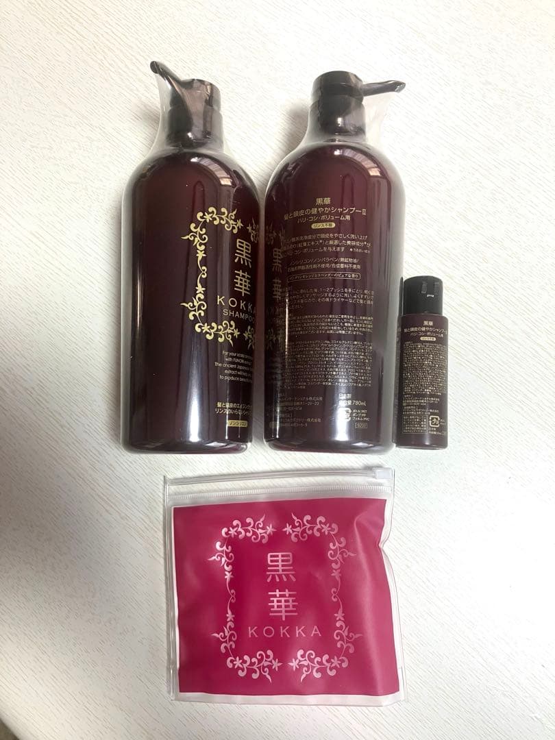 黒華　髪と頭皮の健やかシャンプー 780ml 2本セット