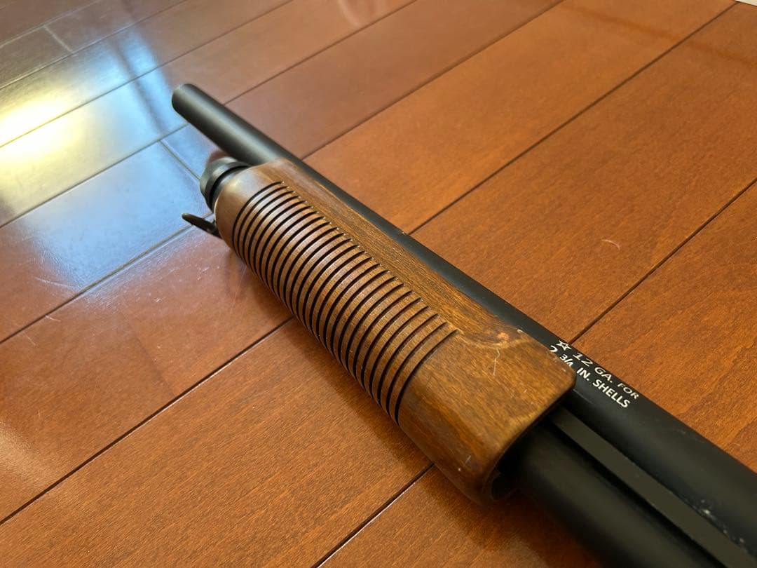 エアコッキングガン　木製グリップ