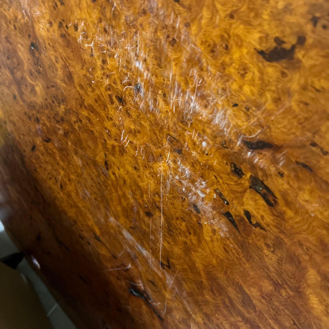 極上瘤杢 一枚板 天然耳付 無垢材 大型座卓 天板用