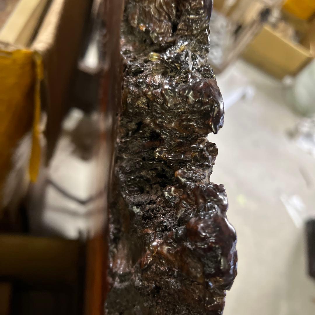 極上瘤杢 一枚板 天然耳付 無垢材 大型座卓 天板用