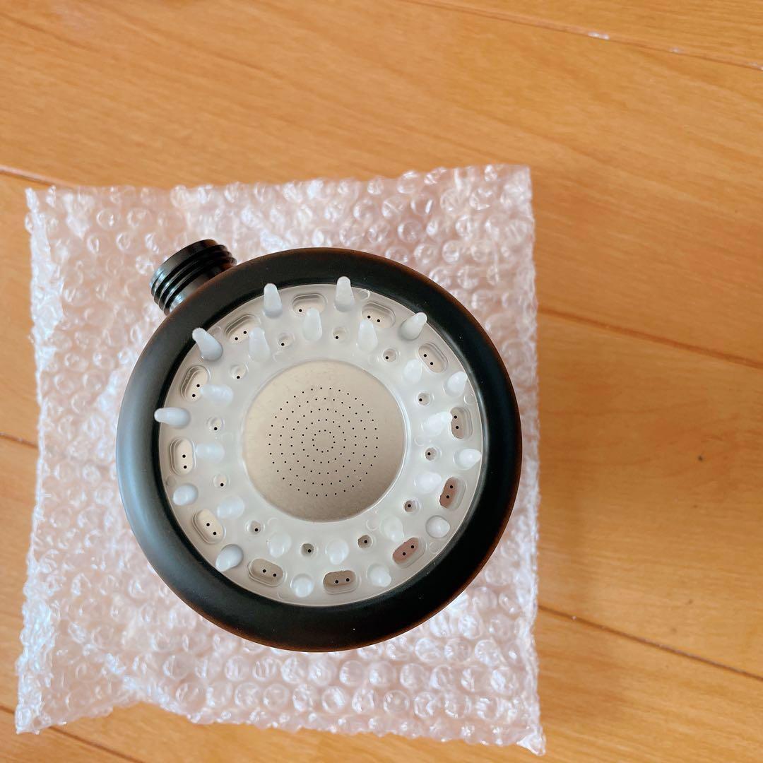 シャワー ヘッド 3機能 スパ シャワーヘッド ヘッドスパ ブラック バス用品