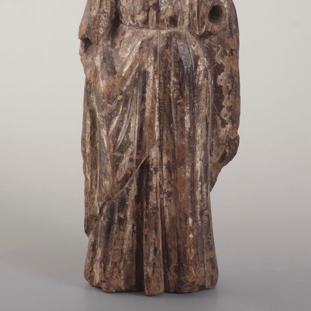 木彫 キリスト像 古道具 アンティーク オブジェ 聖人像