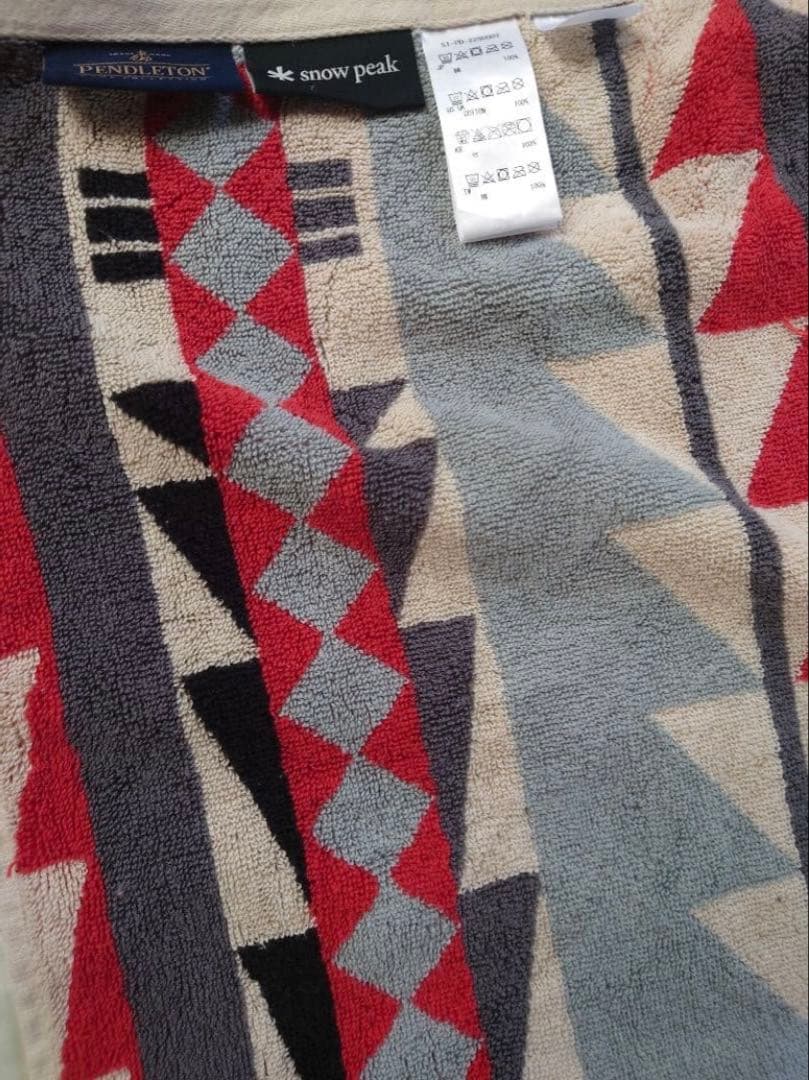 『大人気』タグ付きスノーピーク&ペンドルトン 大判ブランケット【ベージュ】セット