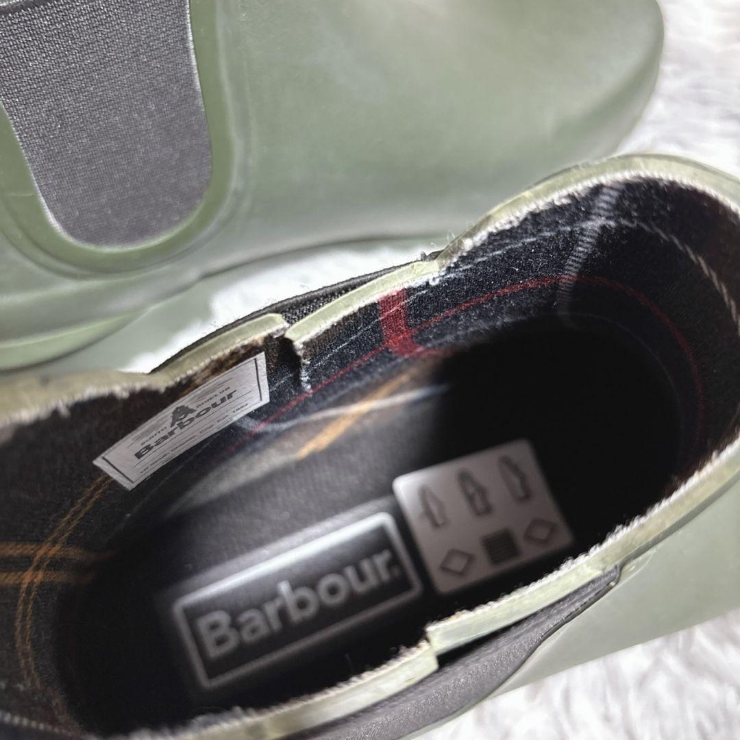 Barbour バブアー サイドゴア レインブーツ 雨靴 チェック レディース