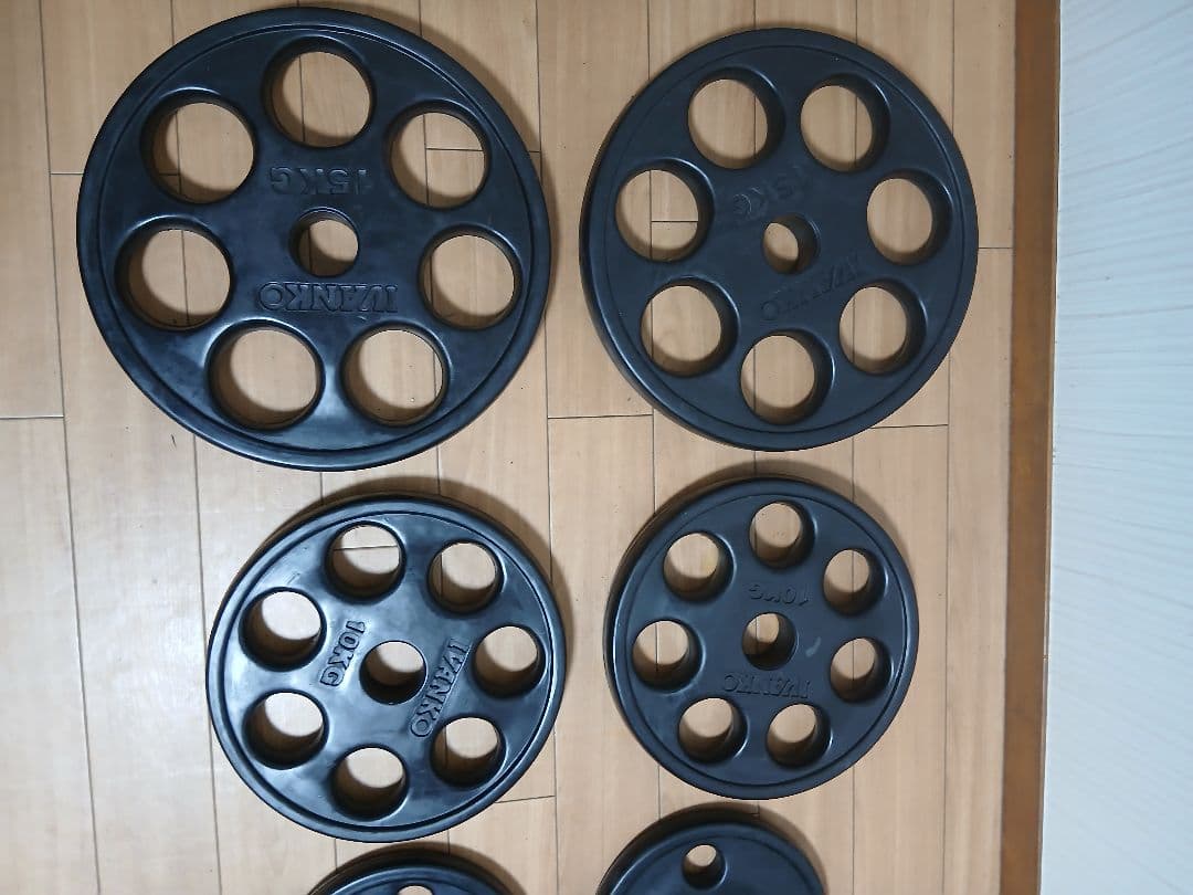 IVANKOイヴァンコ オリンピックプレートセット計105kg 穴径50mm
