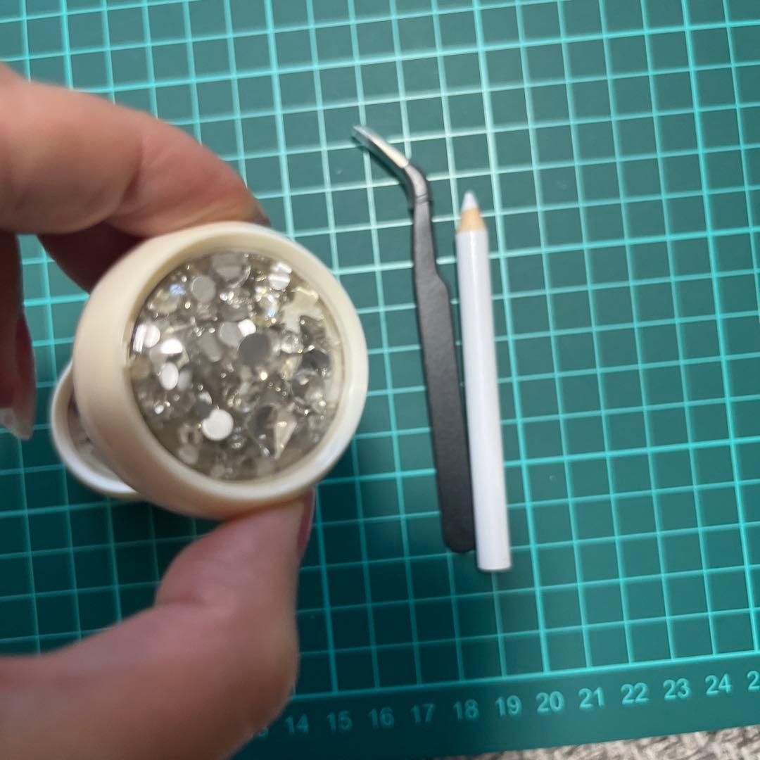 2色✨ネイルアートキット、ネイルデザインツールキット ピンセット付き