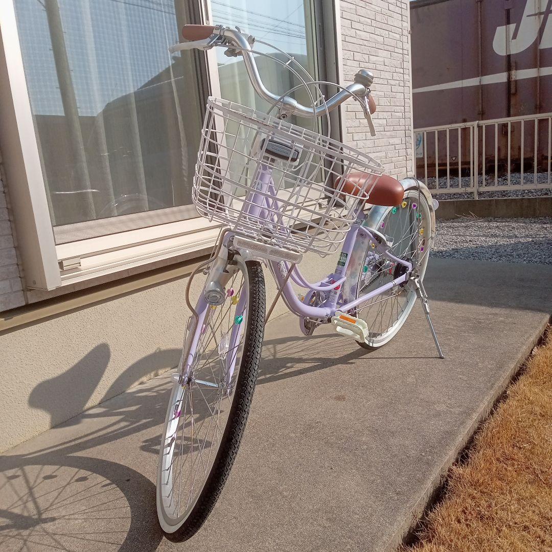 24インチ　ブリジストン　リコリーナ　ラベンダー　3段変速　引き取り限定品