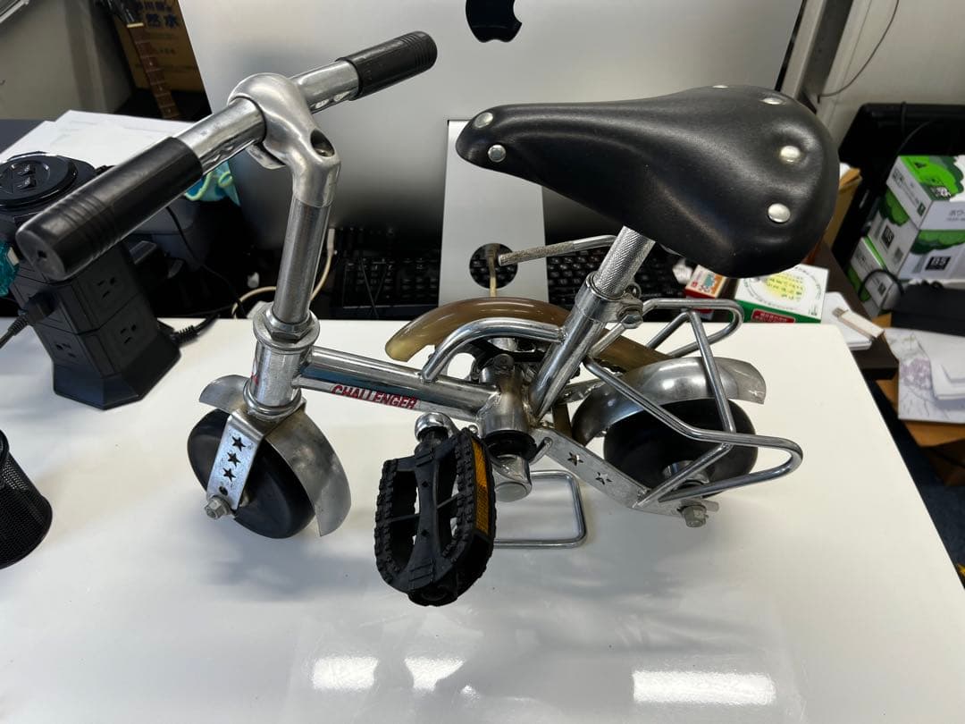 希少！アンティーク豆チャリ　チャレンジャー　スタンド付き