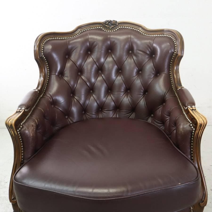 4点同時購入 にゃんコロ様 カリモク最高峰ドマーニ ルイ15世 1人掛けソファ