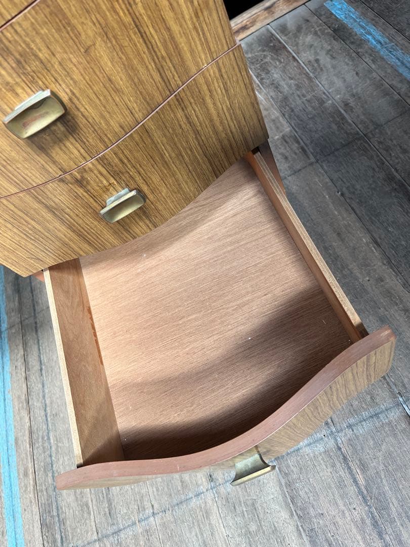 【希少】引き出しが曲線になっている机　アンティーク　レトロ