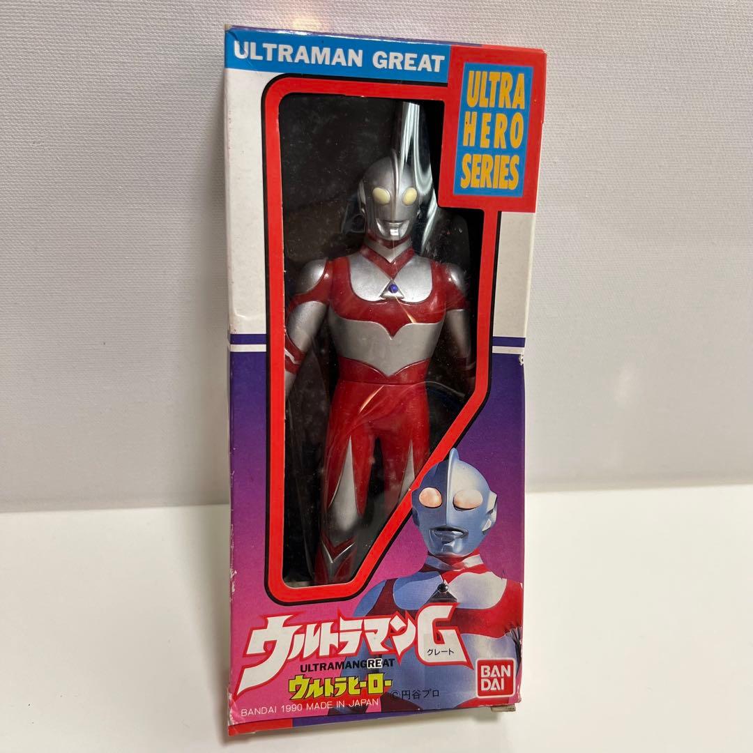 バンダイ　旧箱　ウルトラマンG グレート　ウルトラヒーローシリーズ　ソフビ