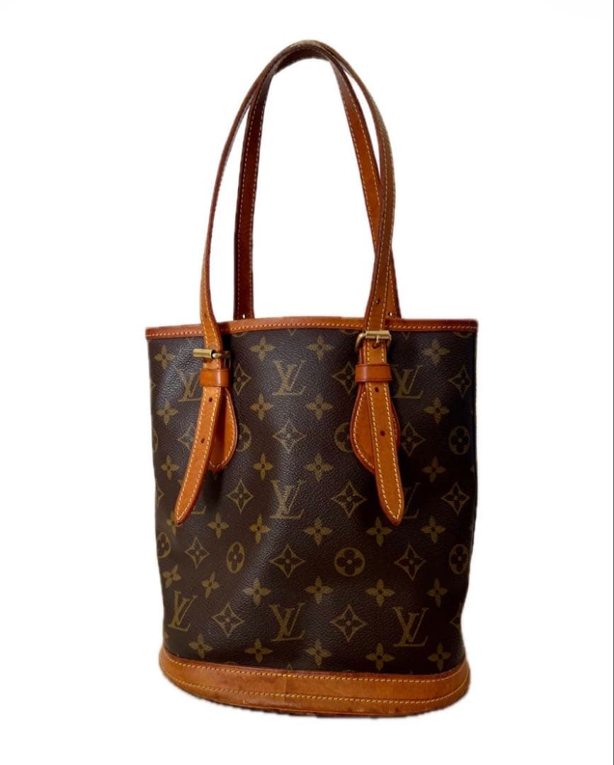 LOUIS VUITTON PM バケット ハンドバッグ ポーチ付 モノグラム