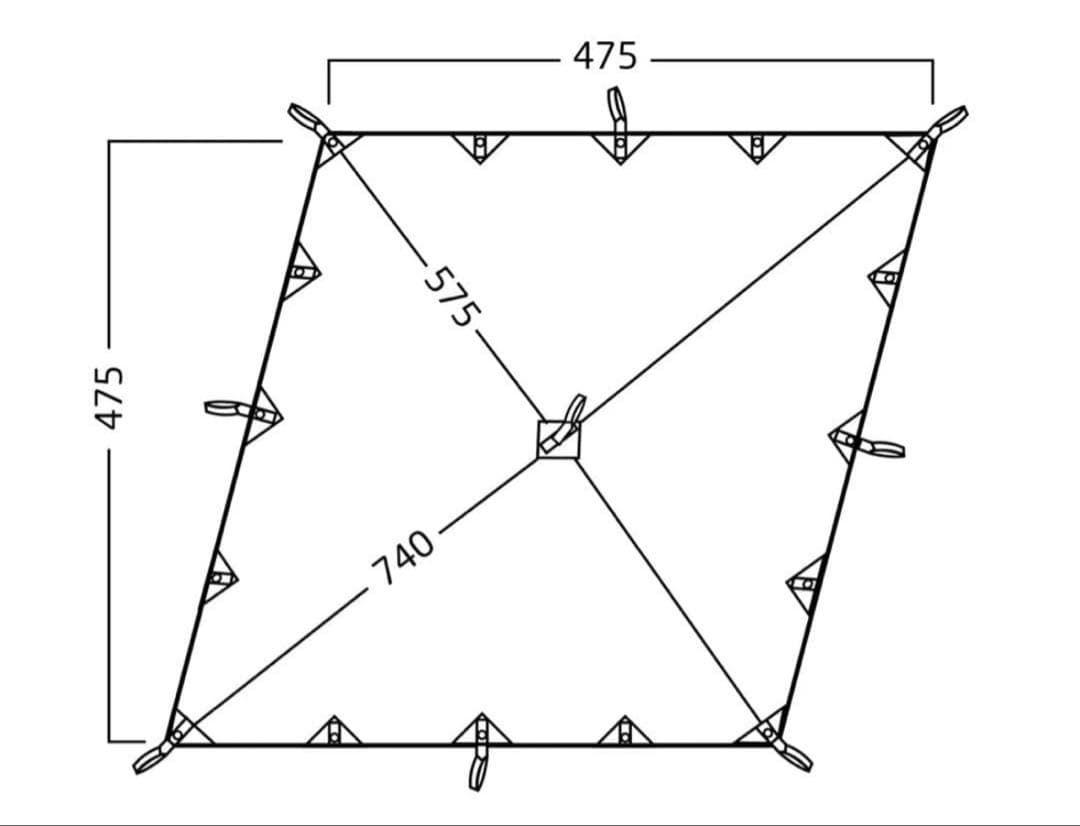 nordisk Kari Diamond タープ 20 m²
