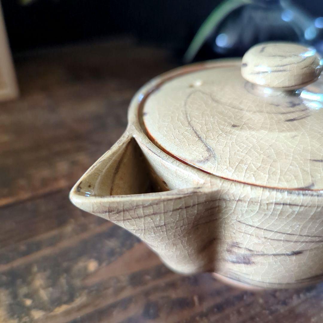 陶芸　茶道具　上野焼　香春徹山窯　山岡徹山　玉露茶器揃【宝瓶•湯冷まし•湯呑み】