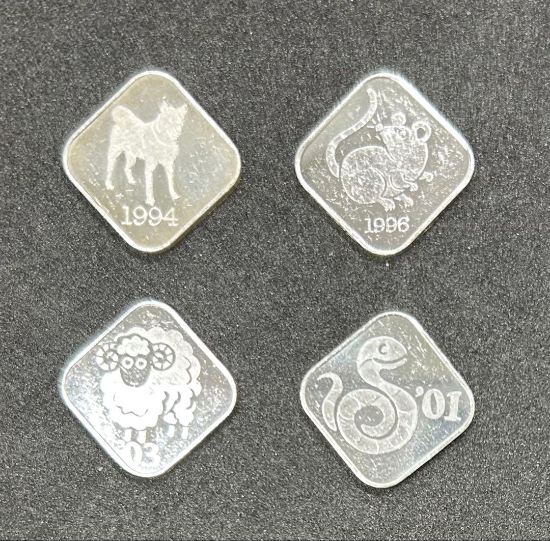 桜の通り抜け　純銀メダル　4枚セット　造幣局製　貨幣セット出し