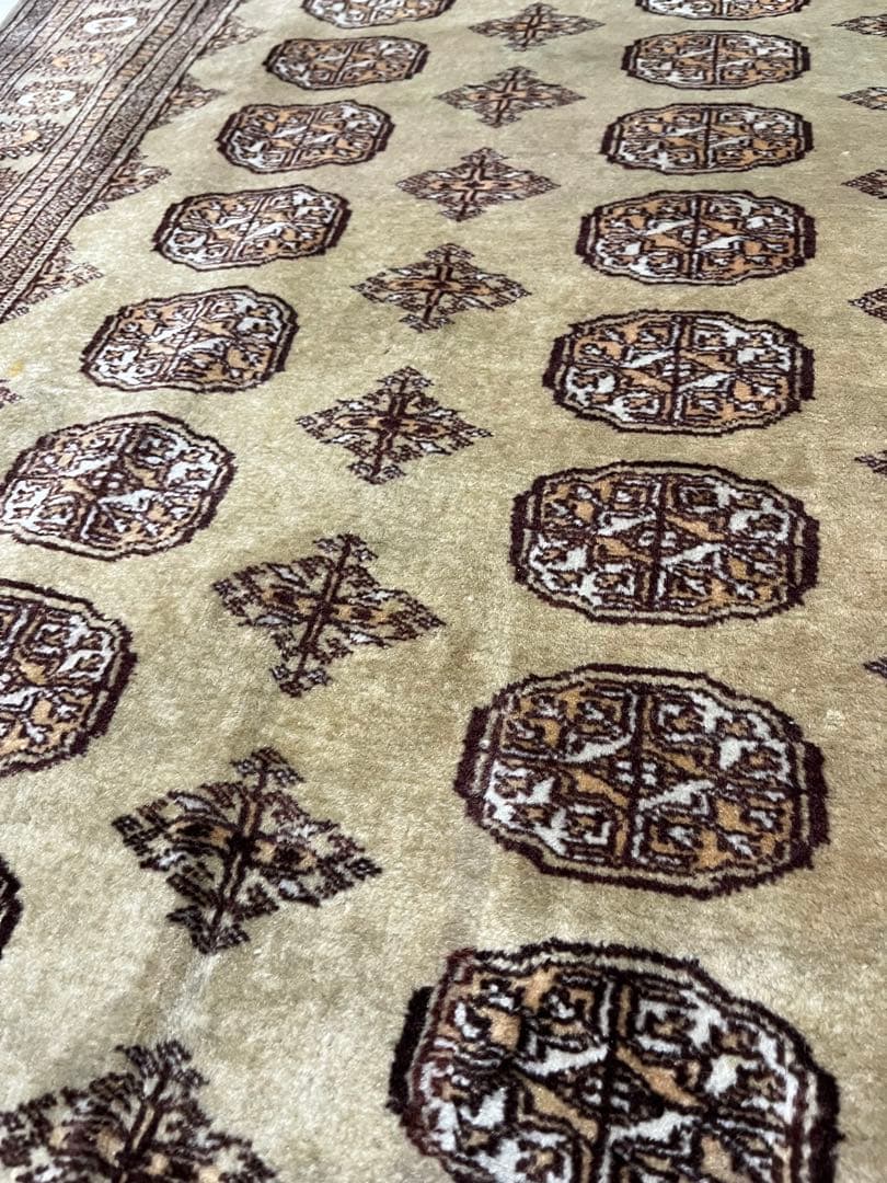 70s~パキスタン 手織り絨毯 ヴィンテージラグ