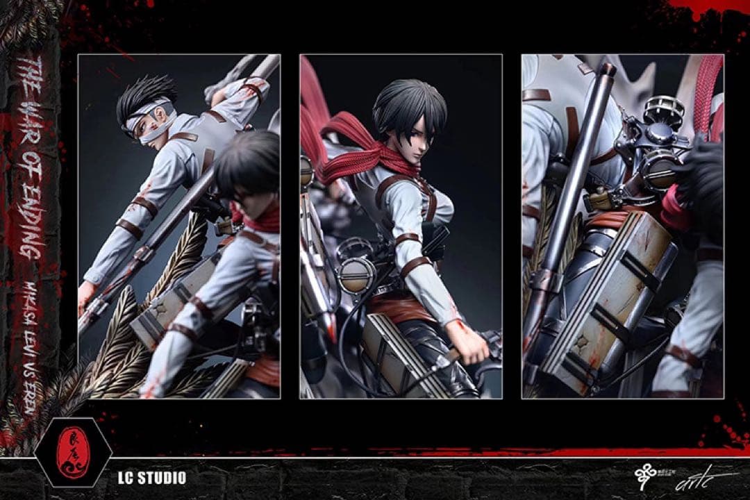 進撃の巨人 ミカサ・アッカーマン 始祖の巨人 フィギュア ガレージキット