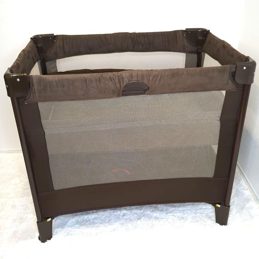 Aprica ココネルエアー プラス チョコレートブラウン ベビーベッド
