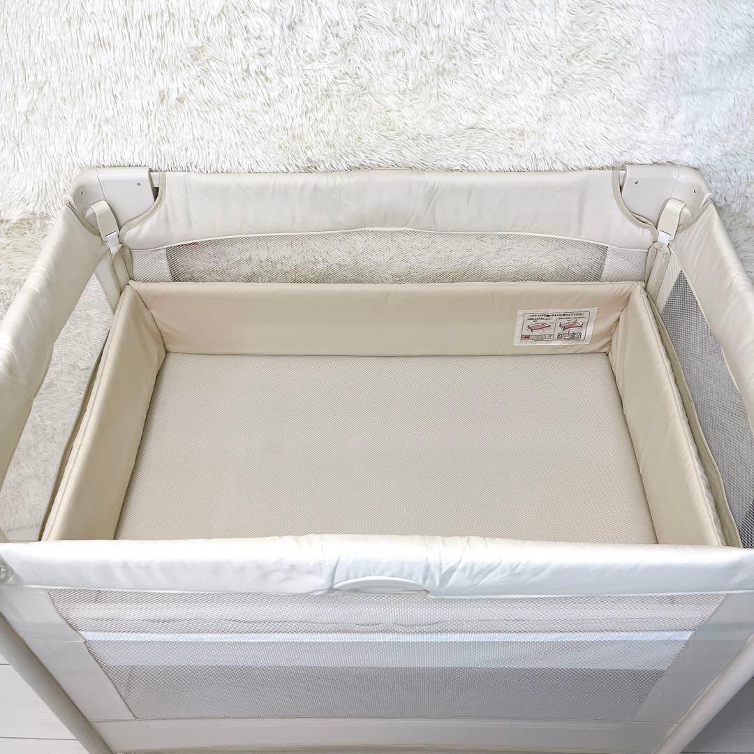 Aprica アップリカ ココネルエアー ベビーベッド ホワイト 美品