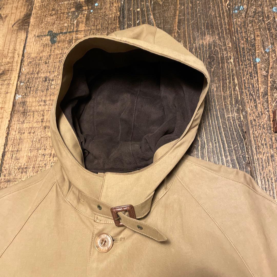 フランシスキャンペリ　フードコート　マッキントッシュ　ゴム引き　フーデッドコート