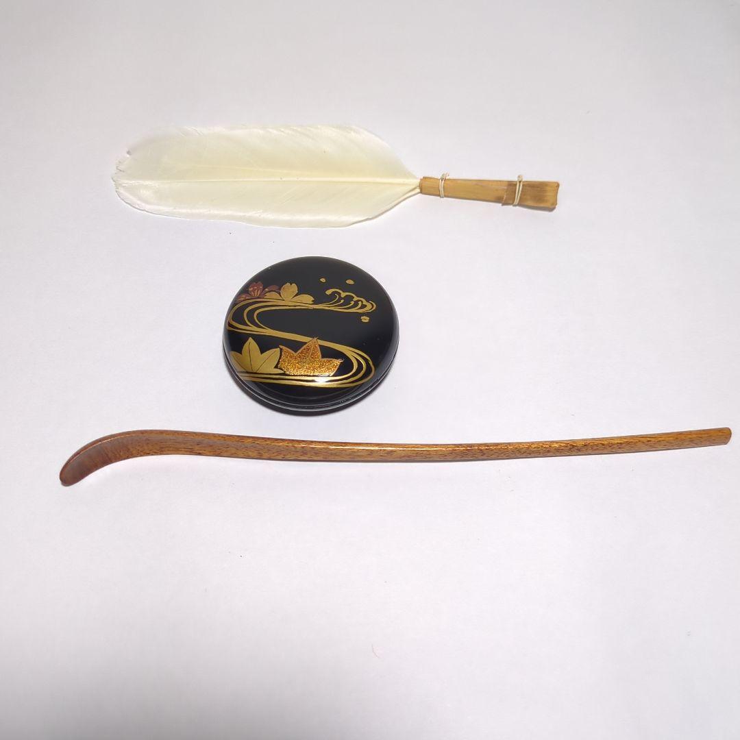 茶道具　茶箱　花筏　花筏蒔絵　久突　茶箱一式