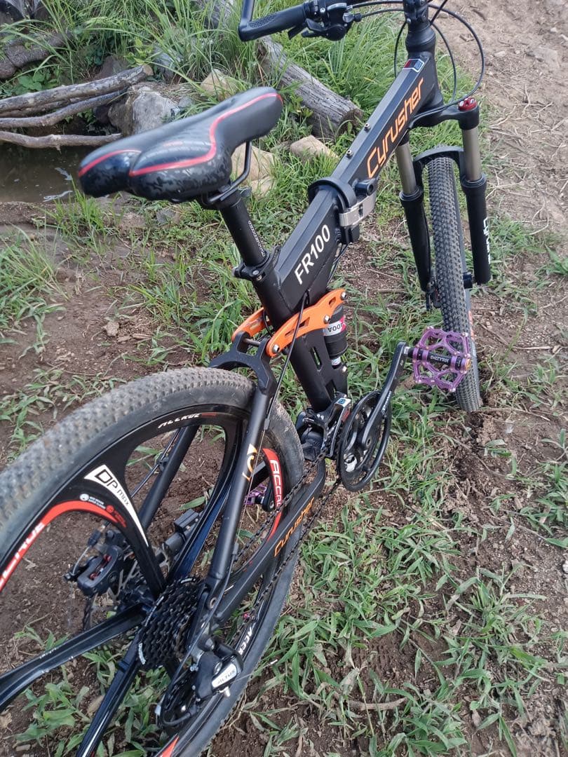 引取限定 FR100 マウンテンバイク ブラック/オレンジ 26インチ