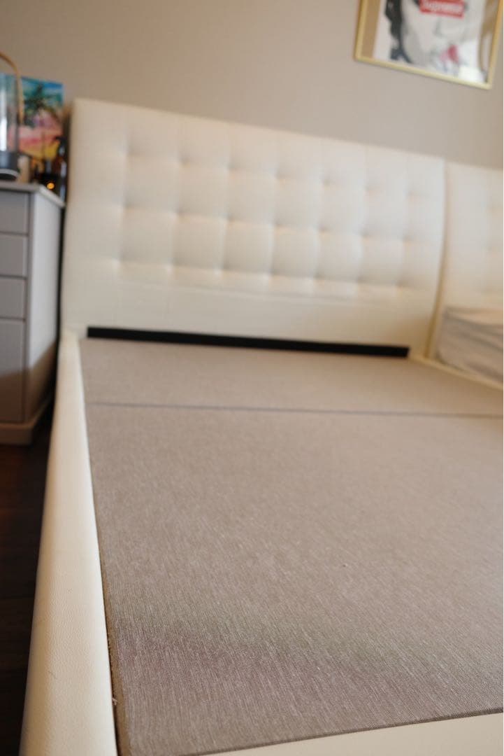 美品✨フランスベッド アシュフォード ダブル ホワイト／ホテルライク 高級ベッド