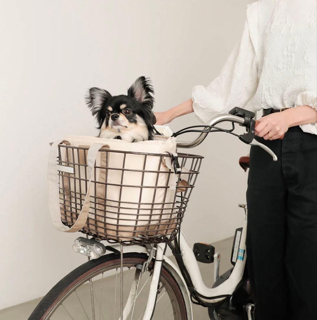 【美品】2wayショルダートートスクエアペットバッグ