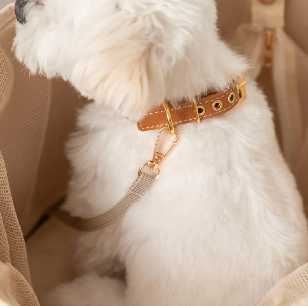 【美品】2wayショルダートートスクエアペットバッグ