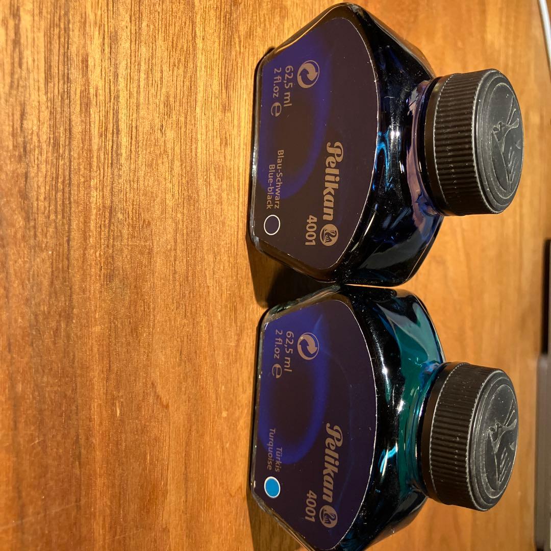 Pelikan 万年筆とインクセット ホワイトトータス スーベレーン M400