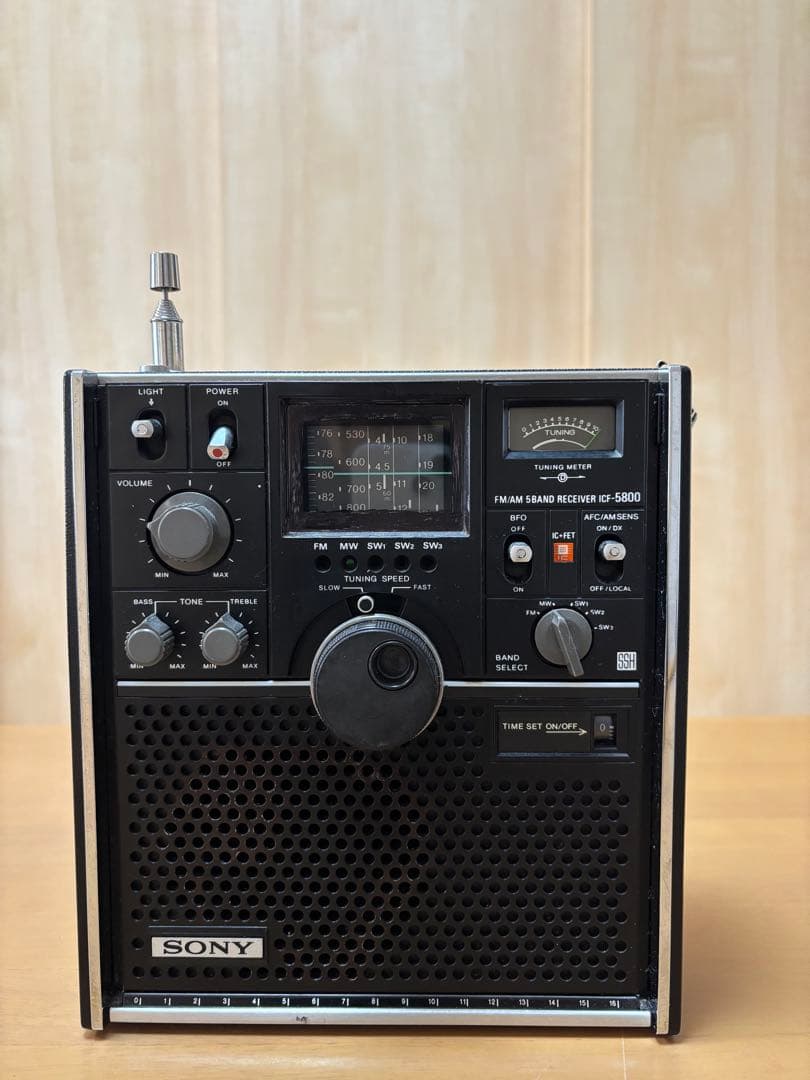 SONY スカイセンサーICF-5800 ACアダプター付属　完動品