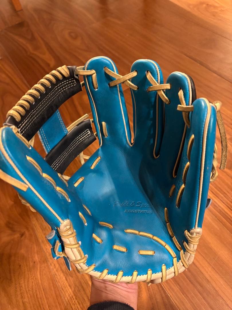 ZETT 軟式グローブ (プロステイタス)青/黒　今宮モデル