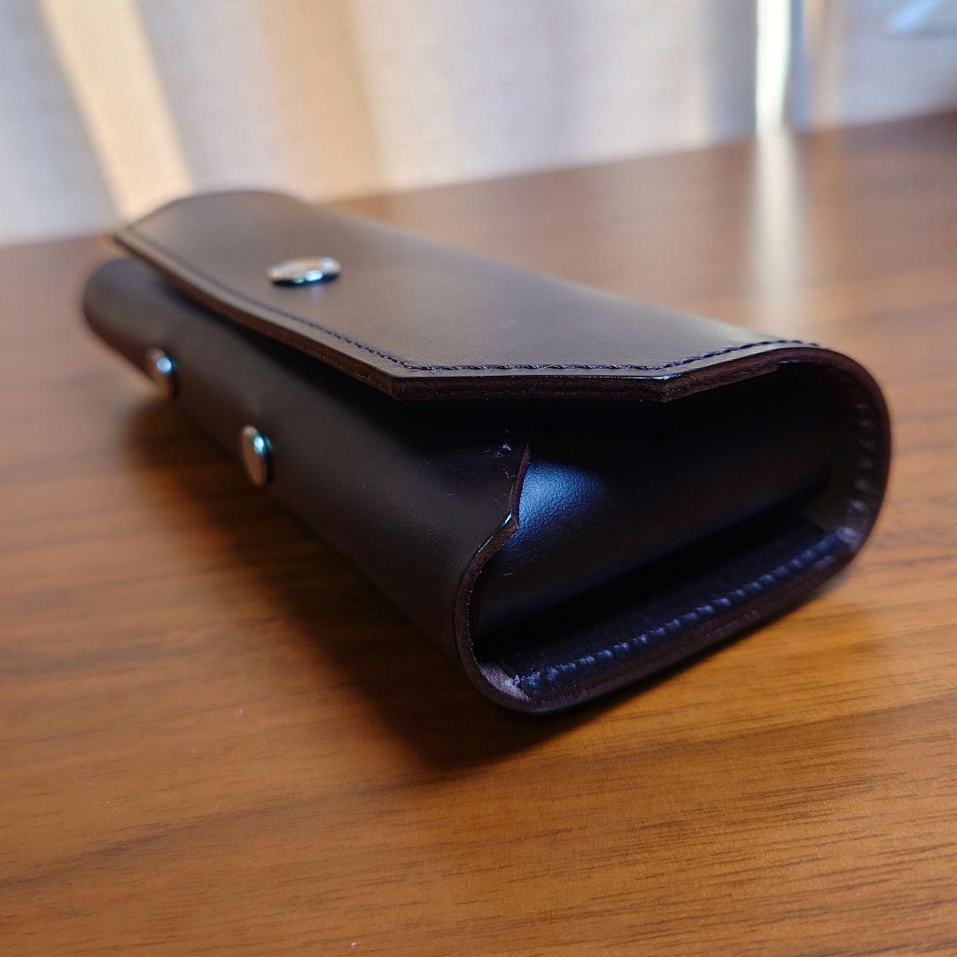 希少　土屋鞄　60周年 眼鏡ケース兼ペンケース　マローネブラック　限定生産