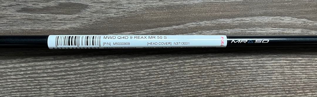 Taylor Made Qi4D純正シャフト REAX MR50 S 新品未使用