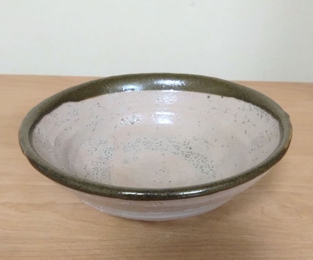 人間国宝　濱田庄司作　縁黒茶盌　共箱付