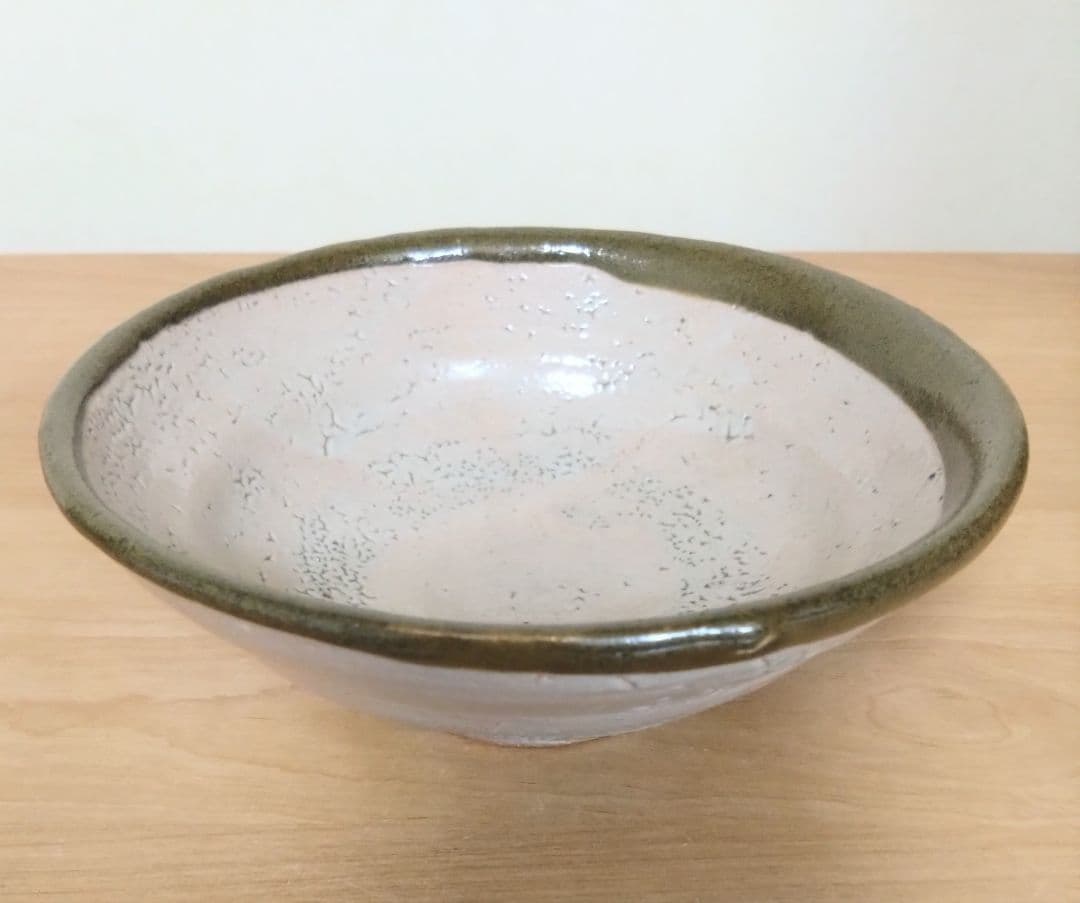 人間国宝　濱田庄司作　縁黒茶盌　共箱付