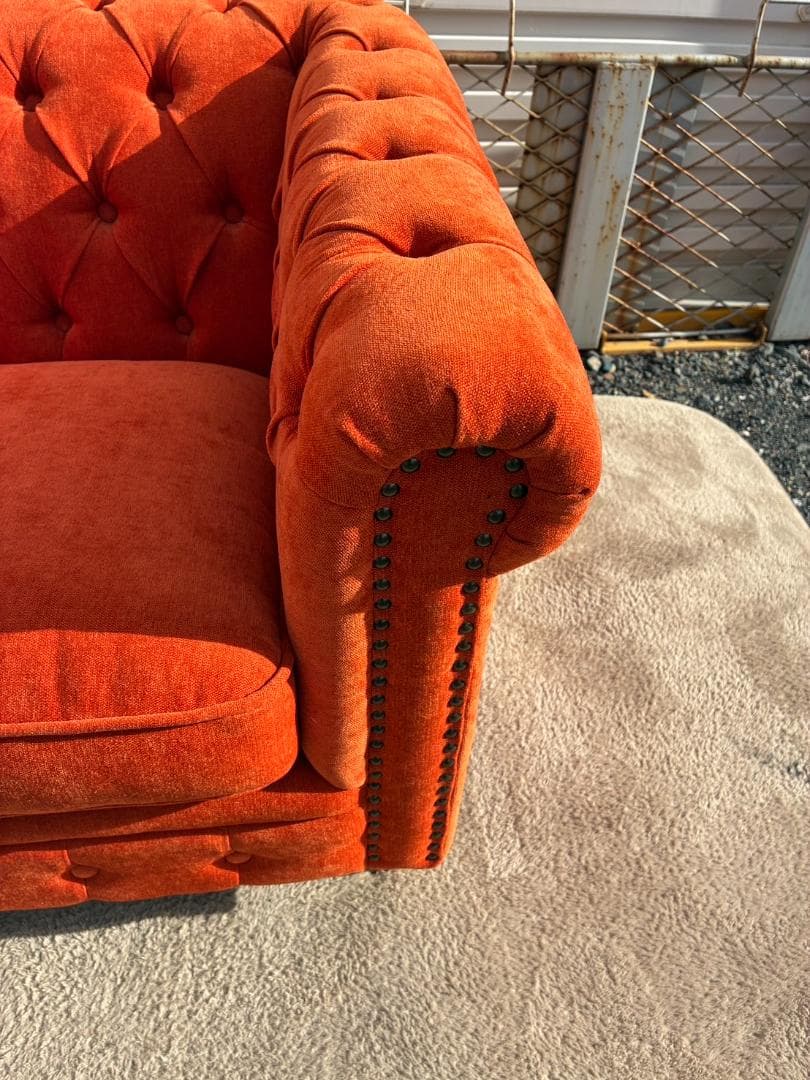 引取限定【美品】VINCENT ヴィンセント アンティーク調 1人掛けソファ