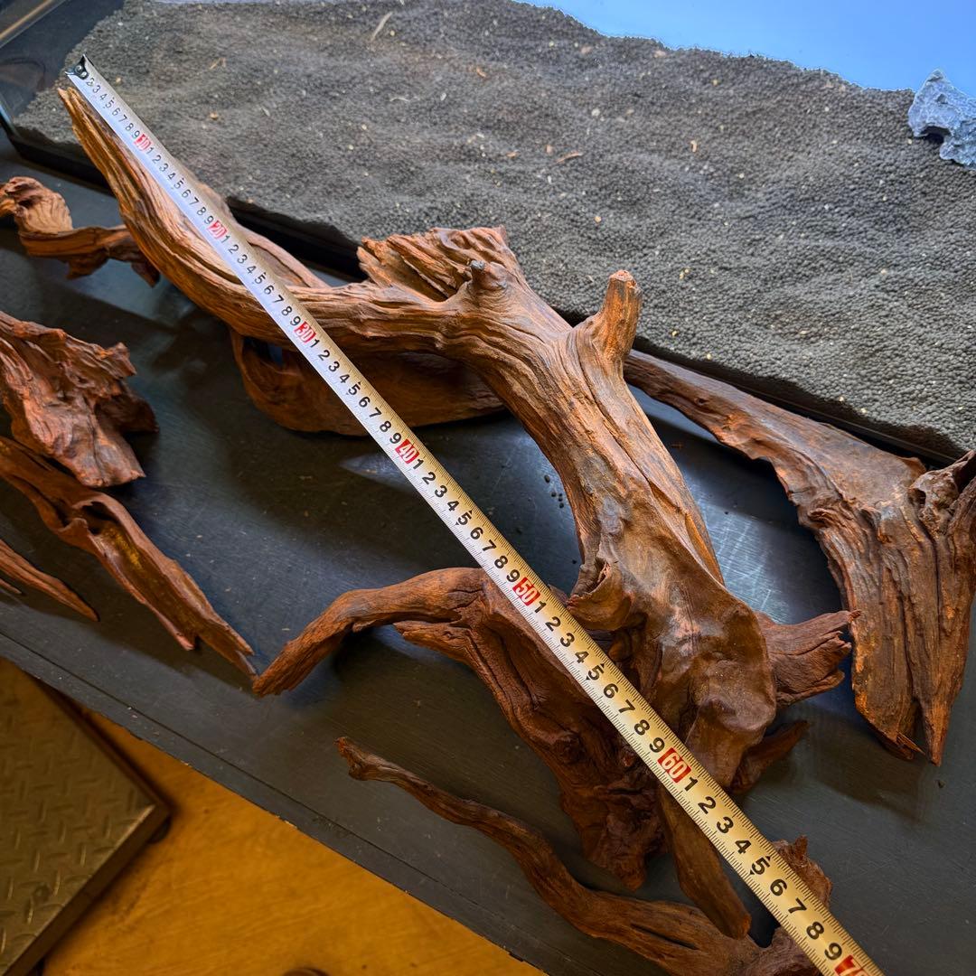 MRW-7188 赤系流木レイアウトセット　90cm水槽用流木　アクアリウム