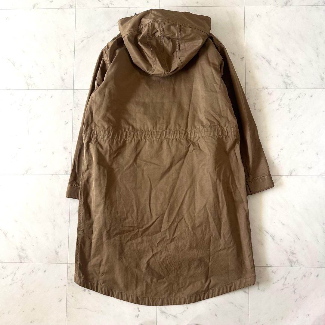 極美品♪イエナ 洗える C/Pフーデットコート ライナー付きモッズコート