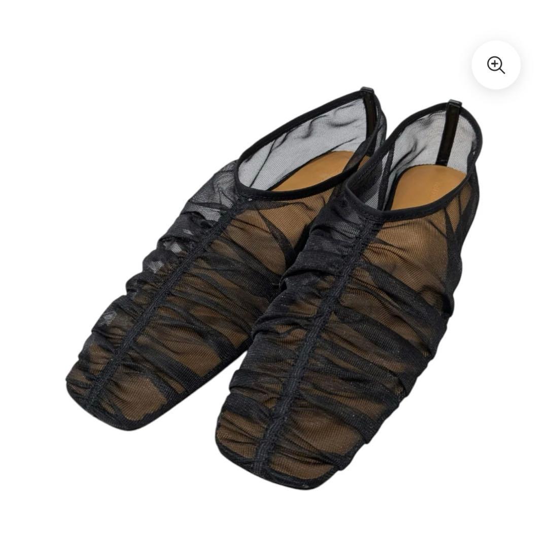 靴 TODAYFUL Sheer Gather Flatshoes