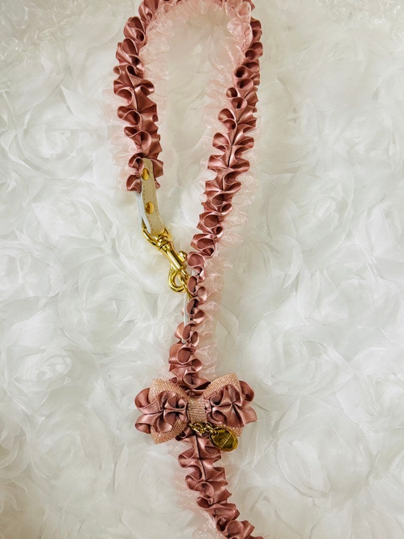 minttan ミントタン タックフリルリボン カラー＆リードセット