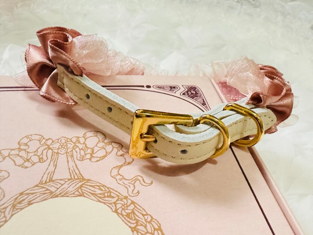 minttan ミントタン タックフリルリボン カラー＆リードセット