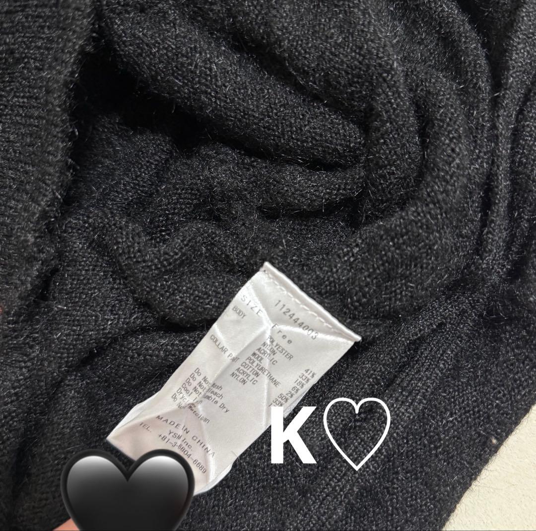 Darich ダーリッチ オフショルステッチニットミニワンピース BLK フリー